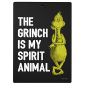 Porte-bloc Grinch est mon Esprit Animal (Dos)