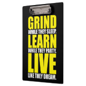 Porte-bloc Grind, Learn, Live - Motivation (Gauche)