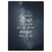 Porte-bloc Grind & Shine Stars Inspiration Motivationnelle (Dos)