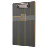 Porte-bloc Gris avec Porte - bloc à rayures orange (Gauche)