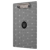 Porte-bloc Gris avec Porte - bloc Houndstooth Accent Argent (Gauche)