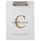 Porte-bloc Gris clair simple personnalisé (Devant)