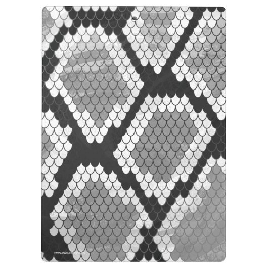 Porte-bloc Gris de serpent et gris clair (Dos)