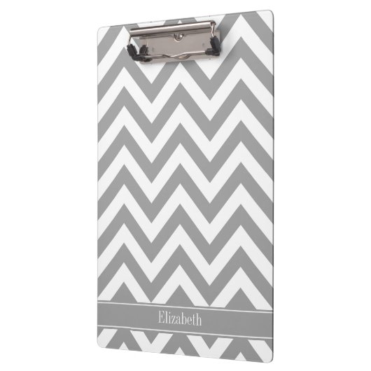 Porte-bloc Gris foncé Blanc LG Chevron Gris foncé Monogramme (Gauche)
