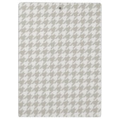 Porte-bloc Gris Houndstooth Motif Marine Monogramme (Dos)