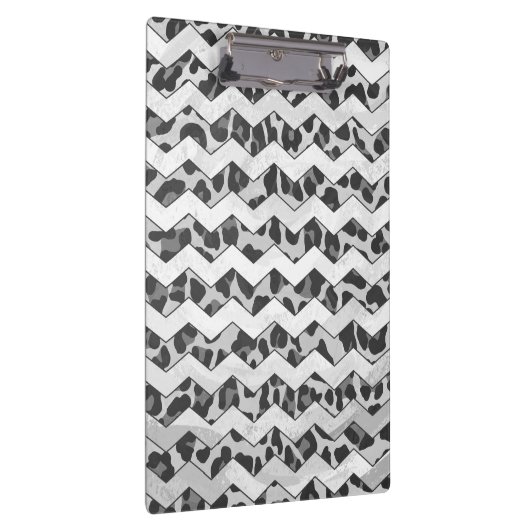Porte-bloc Gris léopard Chevron et gris clair (Swatch)