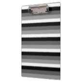 Porte-bloc Gris noir blanc rayures Design (Gauche)