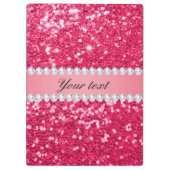 Porte-bloc Grosse Parties scintillant aux Faux roses chaudes (Dos)