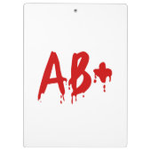 Porte-bloc Groupe sanguin AB+ Positif #Hôpital d'horreur (Dos)