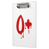 Porte-bloc Groupe sanguin O+ Positif #Hôpital d'horreur (Gauche)