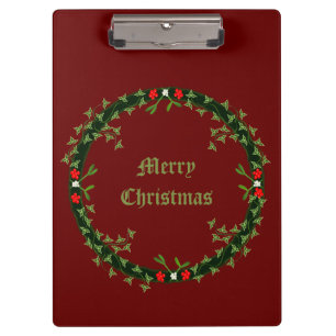 Porte-bloc Guirlande de Noël gothique personnalisée