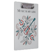 Porte-bloc Guitare Boho Rock’n’Roll avec fleurs (Swatch)