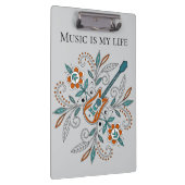 Porte-bloc Guitare Boho Rock’n’Roll avec fleurs (Swatch)