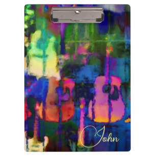 Porte-bloc Guitare moderne des couleurs primaires