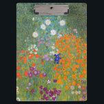 Porte-bloc Gustav Klimt Fleur Jardin Cottage Nature<br><div class="desc">Un beau tableau de jardin - c'est un tableau classique de Gustav Klimt,  appelé Cottage Garden,  ou Bauergarten,  1907,  qui est un gros plan d'un jardin fleuri,  un tableau floral coloré.</div>