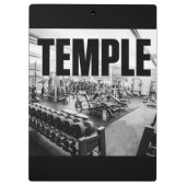 Porte-bloc Gym Is My TEMPLE - Bodybuilding Motivational (Dos)