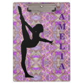 Porte-bloc Gymnastique violet / Porte - bloc or (Devant)