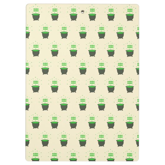 Porte-bloc Halloween Cauldron et Bubbling Green Brew (Dos)