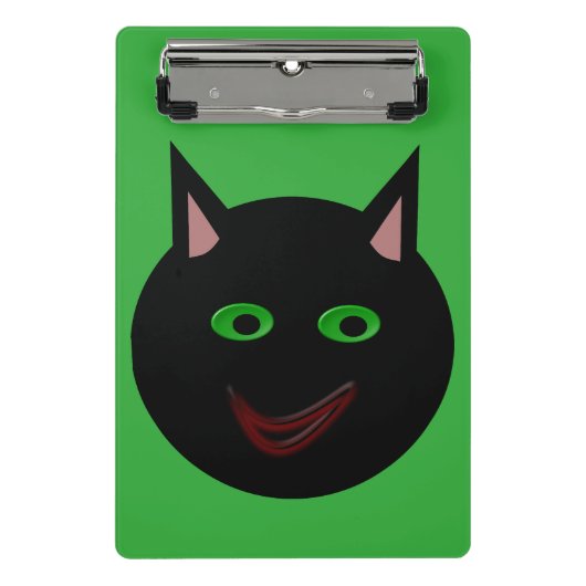Porte-bloc Halloween Chat noir Mini Porte - bloc (Devant)