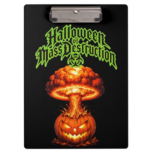 Porte-bloc Halloween de destruction massive Jack-o'-lanterne (Devant)
