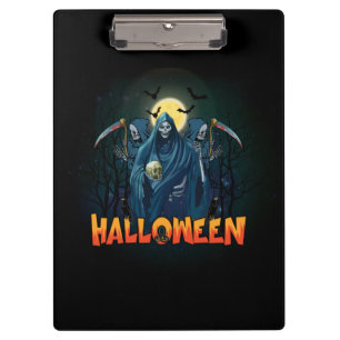 Porte-bloc Halloween de nuit squelette effrayant, Mon humeur