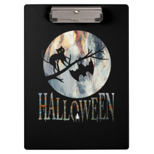 Porte-bloc Halloween Funny Chat Halloween Anniversaire