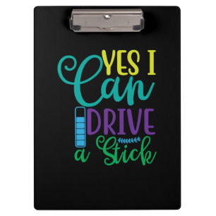 Porte-bloc Halloween Gift Yes I Can Drive A Stick