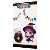 Porte-bloc Halloween/sorcière/automne/octobre (Gauche)