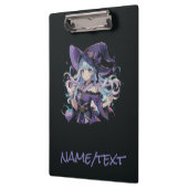 Porte-bloc Halloween/Sorcière/violet (Gauche)