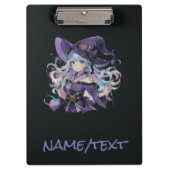 Porte-bloc Halloween/Sorcière/violet (Devant)