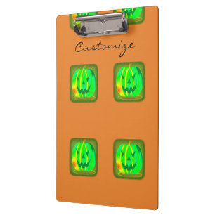 Porte-bloc Halloween Thunder_Cove de Jack vert o-lantern