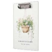 Porte-bloc Hanging Floral House Plante Aquarelle Botanique (Gauche)