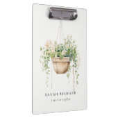 Porte-bloc Hanging Floral House Plante Aquarelle Botanique (Swatch)