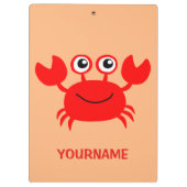 Porte-bloc Happy Crab porte - bloc personnalisé (Dos)