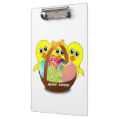 PORTE-BLOC "HAPPY EASTER" CHICS (Gauche)