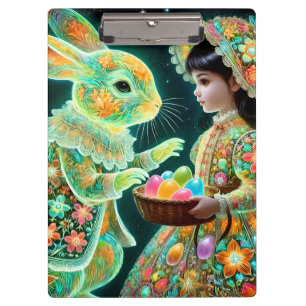 Porte-bloc HAPPY EASTER ~ Vintage Girl Eggs ~