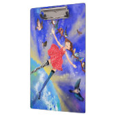 Porte-bloc Happy Girl with Birds (Gauche)