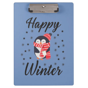 Porte-bloc Happy Winter, mignon Porte - bloc Penguin
