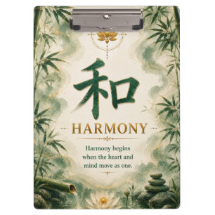 Porte-bloc Harmonie (和) Caractère Chinois