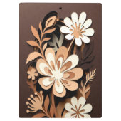 Porte-bloc Harmonie de papier découpé floral superposé (Dos)