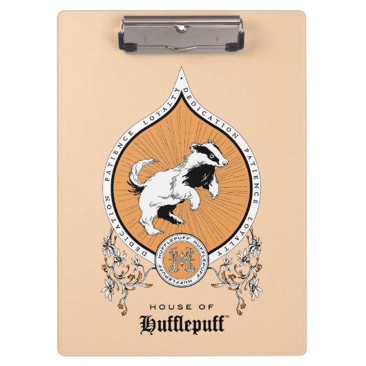 Porte-bloc HARRY POTTER™ | Délicat croquis HUFLEPUFF™ Crest (Devant)