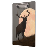 Porte-bloc Hausse majestueuse d'élans et de Pleine lune de (Gauche)