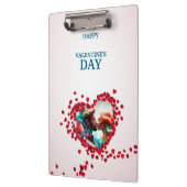 Porte-bloc Heureuse Sainte-Valentin avec Rose (Gauche)