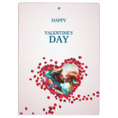 Porte-bloc Heureuse Sainte-Valentin avec Rose (Dos)