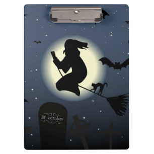 PORTE-BLOC "HEUREUX HALLOWEEN" WITCH