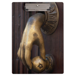 Porte-bloc Heurtoir de porte main gros plan, Mexique