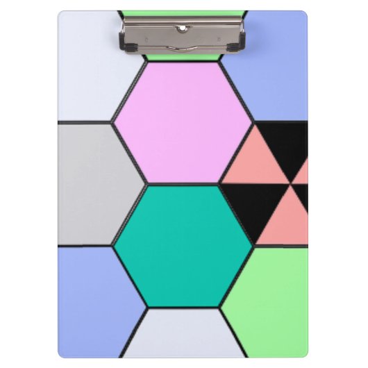 PORTE-BLOC HEXAGON COLORÉ (Devant)