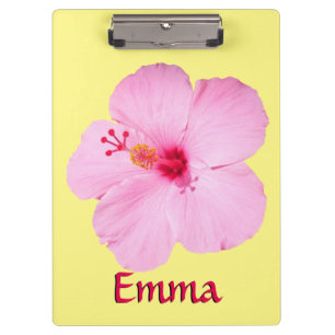 Porte-bloc Hibiscus rose Fleur tropicale