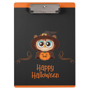 Porte-bloc Hibou/Automne/Halloween/citrouille
