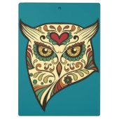 Porte-bloc Hibou de crâne de sucre - conception de tatouage (Dos)